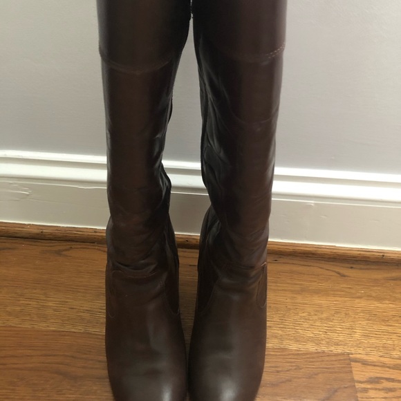 Tall Coach Leather boots - Picture 2 of 6